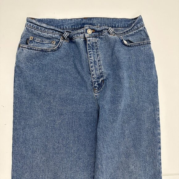 Lauren Jeans Co. Straight Leg Women's size 12 Medium Wash Blue Denim Jeans - Picture 2 of 4